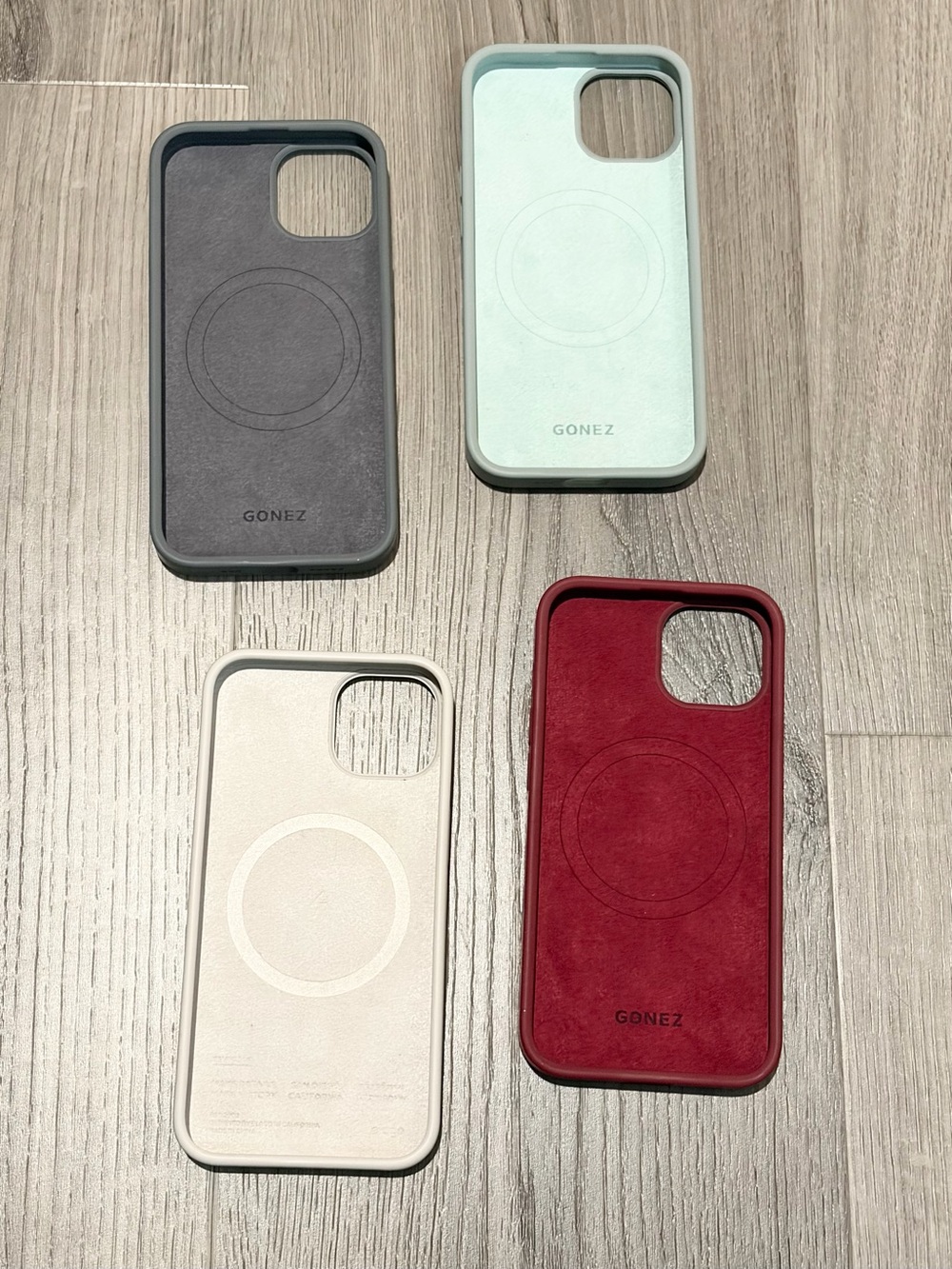 ❥Magnetic iPhone 14 Case, Silicone Cover - Set of 4